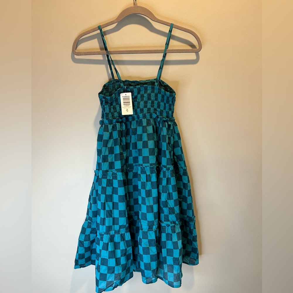 Torrid Mini Cotton Voile Trapeze Cover-Up Dress NWT Size 00/M/L - Picture 5 of 11